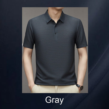 Sommerliches T-Shirt aus Eis-Seide für Herren