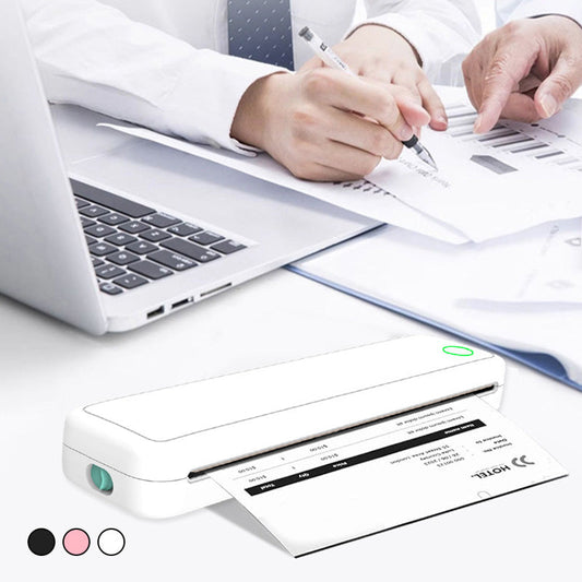 A4 Mini Thermische Draadloze Printer met Papier