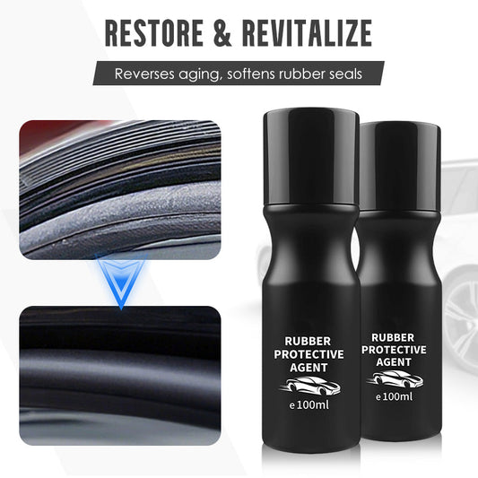 🚗 ¡COMPRA 2 LLEVA 3! ✨ Protector de Juntas de Goma para Coche - Revitaliza, Lubrica y Protege contra UV con Aplicador de Esponga Incluido 🔧🌟
