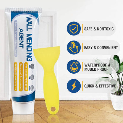Kit eficiente para reparação de placas de gesso com raspador