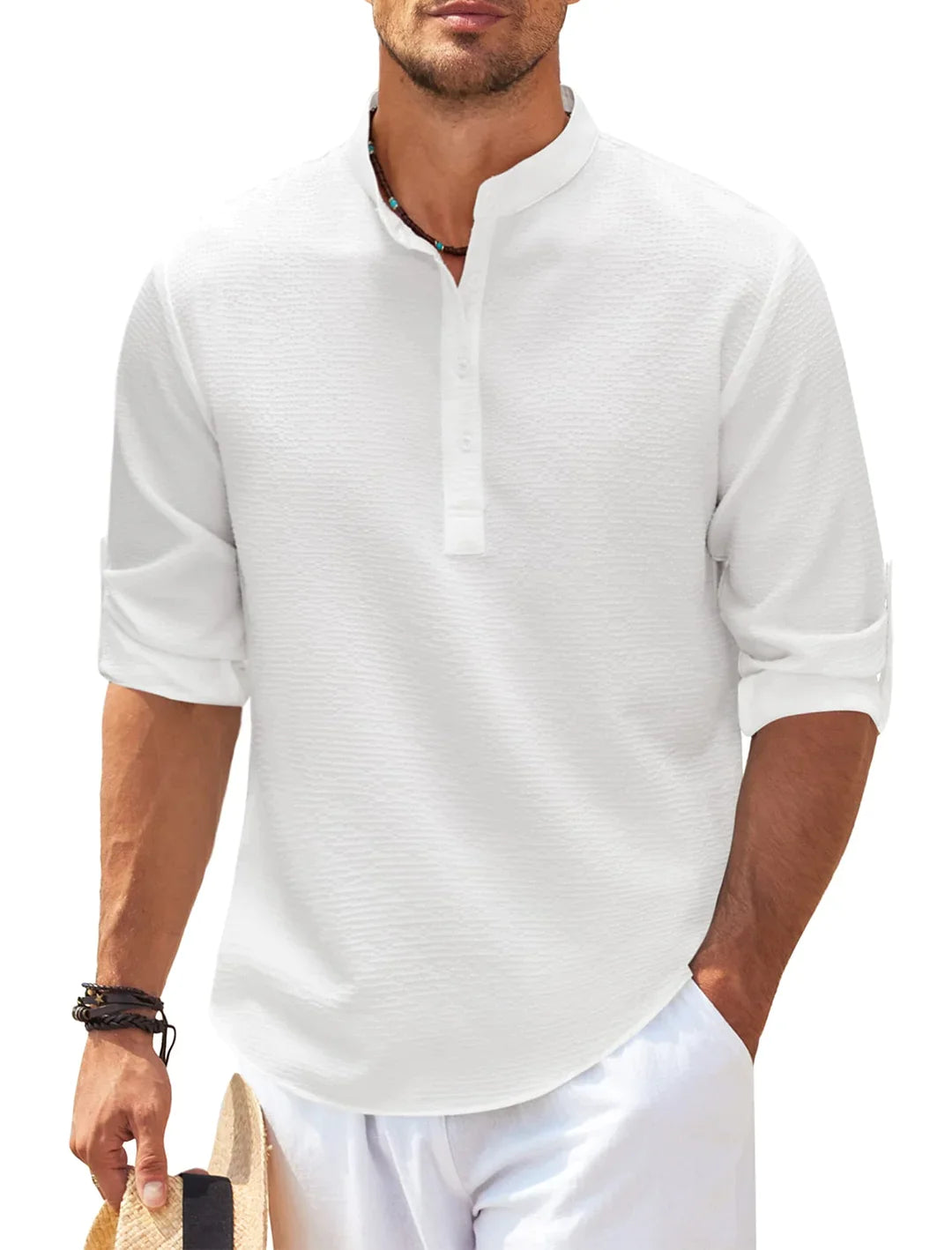 ASHTON CONTEMPORARY HENLEY SHIRT