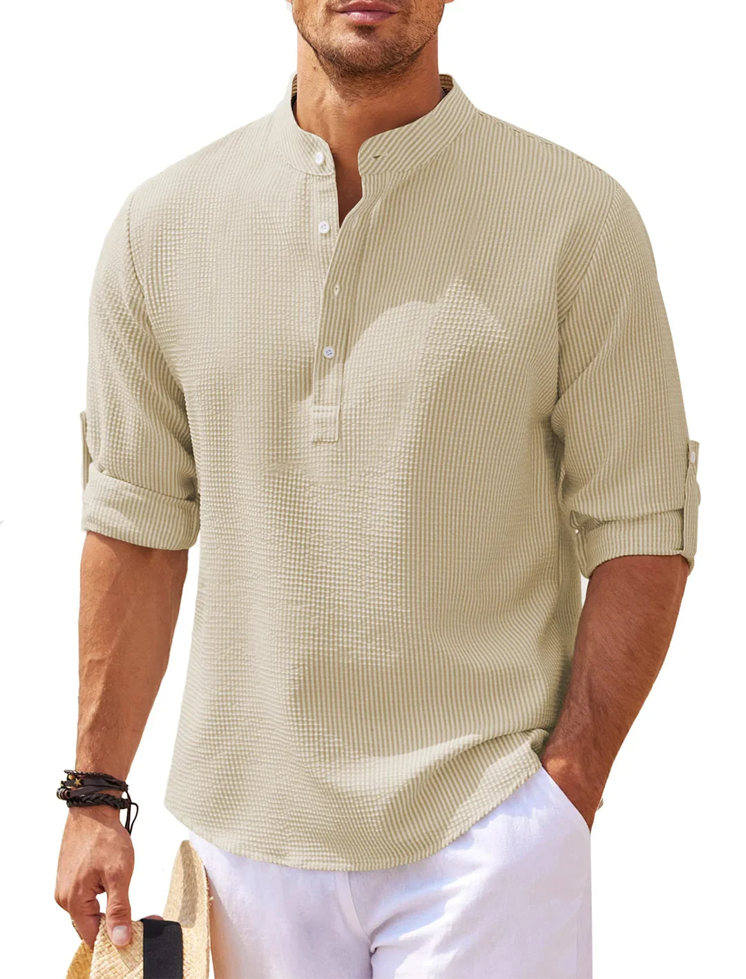 ASHTON CONTEMPORARY HENLEY SHIRT