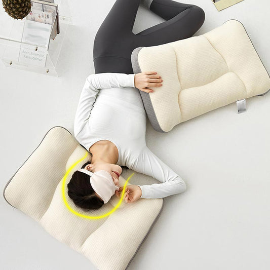 Knitted Cotton Neck-support Sleeping Pillow