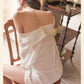 Sexy Sheer Chain Chiffon Silky Shirt Nightdress (Shirt+Underpants)