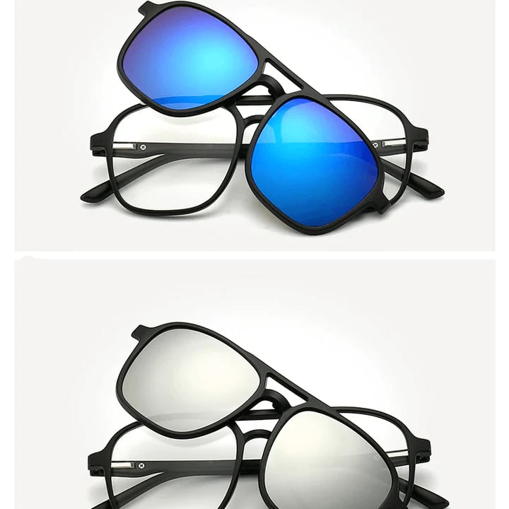 Replaceable lens 6 -in -1 Sunglasses Set