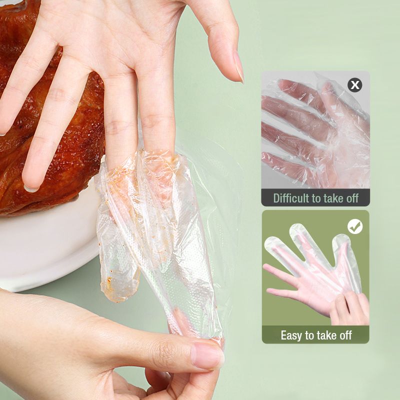 100PCS Thickened Three-finger Disposable Gloves