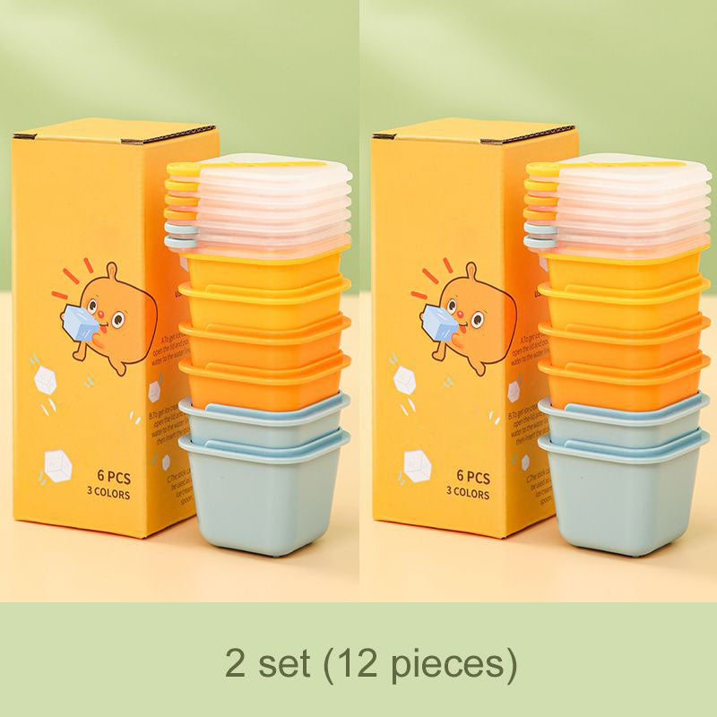 6pcs Individual Stackable Ice Cube Mold Box