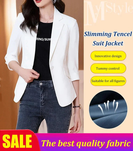 Slimming Tencel Suit Jacket