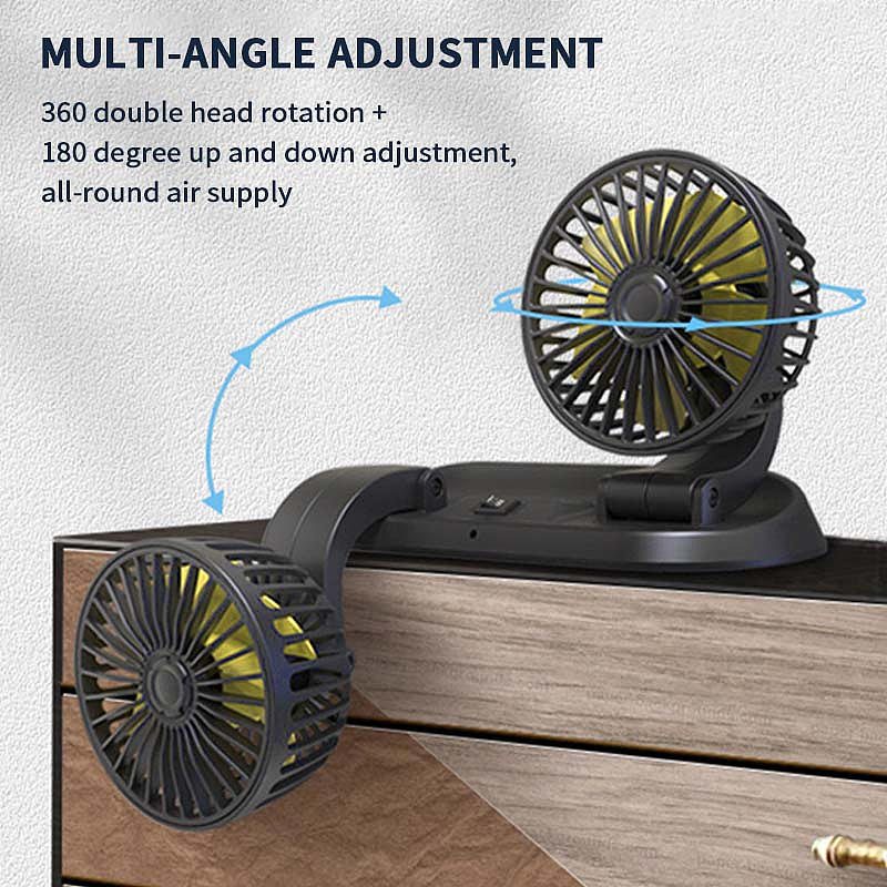 Car Essentials-Double Cooling Car Fan