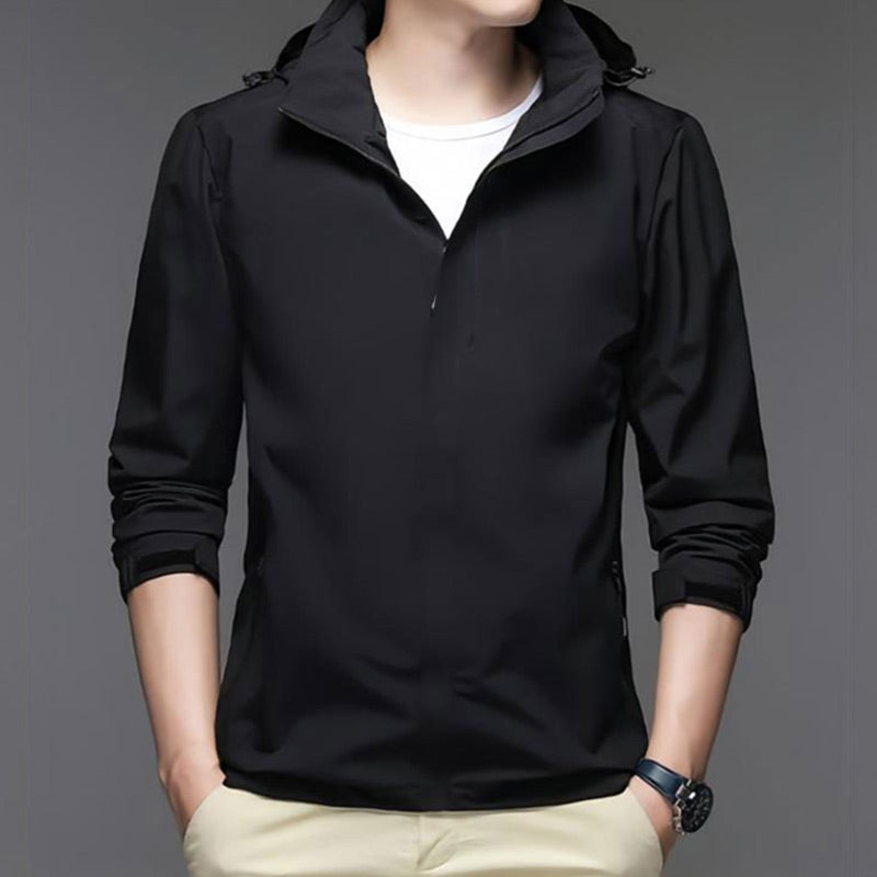 Lightweight Full-Zip Hooded Jacket