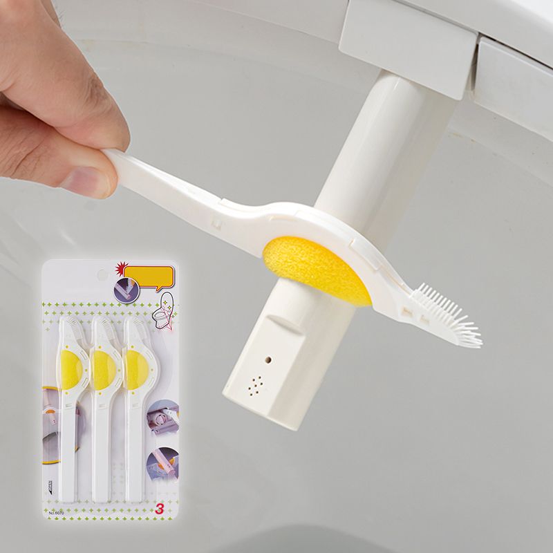 Pousbo® 3pcs Toilet Seat Spray Tube Cleaning Brush