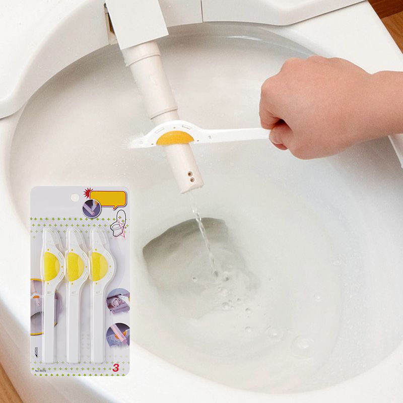 Pousbo® 3pcs Toilet Seat Spray Tube Cleaning Brush