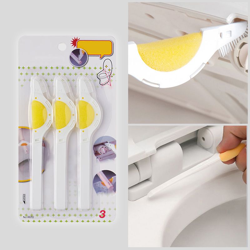 Pousbo® 3pcs Toilet Seat Spray Tube Cleaning Brush