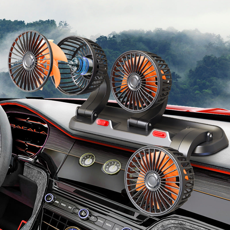 Car Essentials-Double Cooling Car Fan