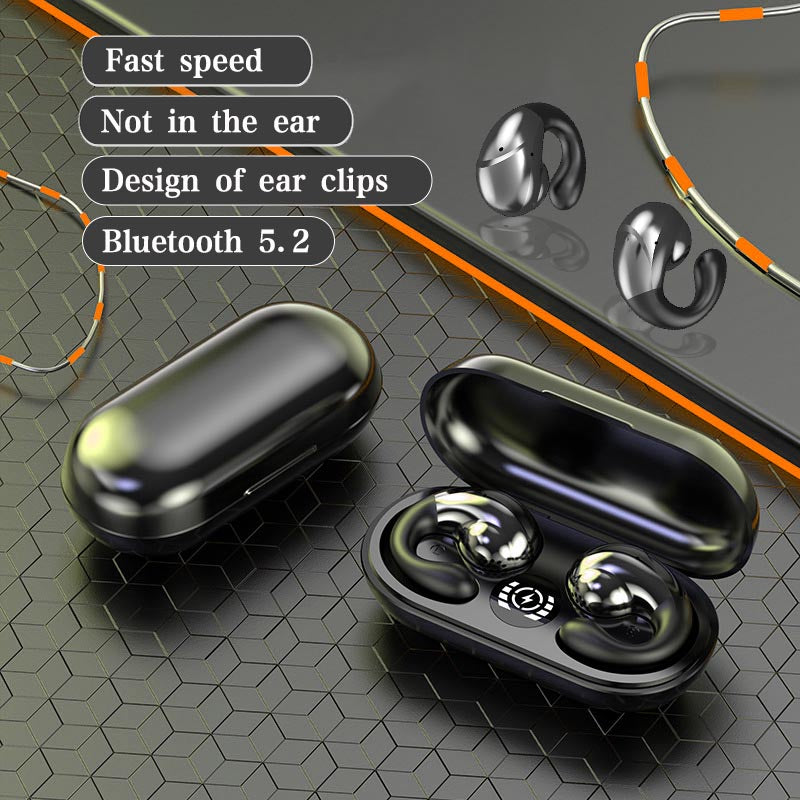 Wireless Ear Clip Bone Conduction Headphones