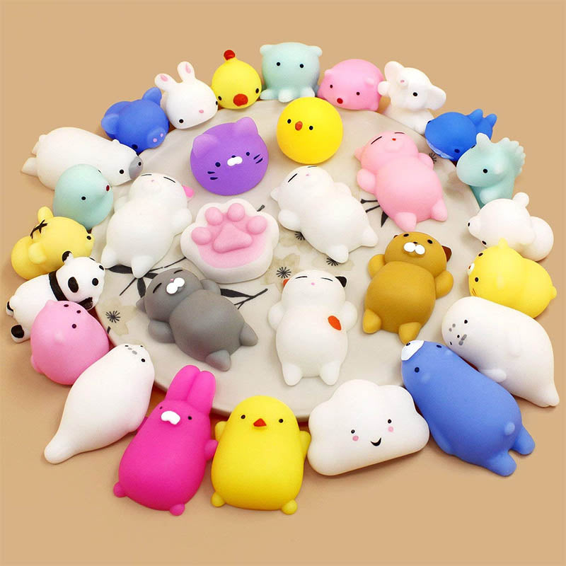 30/50Pcs Mochi Squishy Toys Bulk