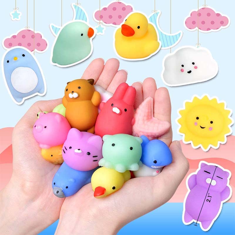 30/50Pcs Mochi Squishy Toys Bulk