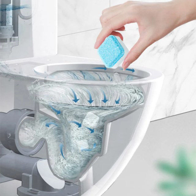 Pousbo® Toilet Cleaning Effervescent Tablets - No Need to Brush