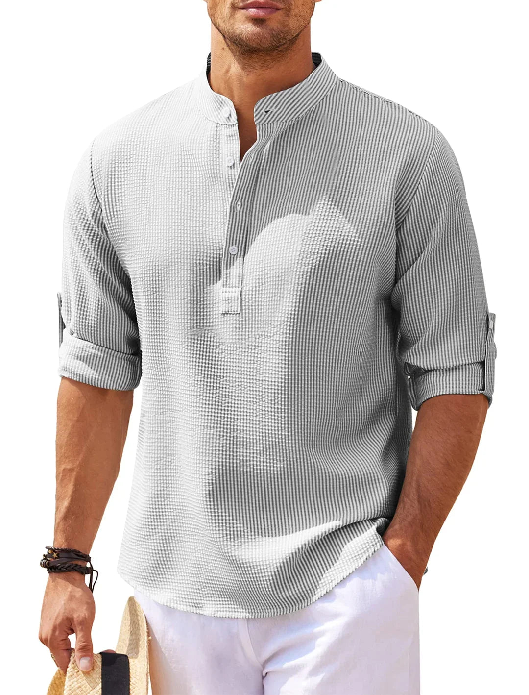 ASHTON CONTEMPORARY HENLEY SHIRT