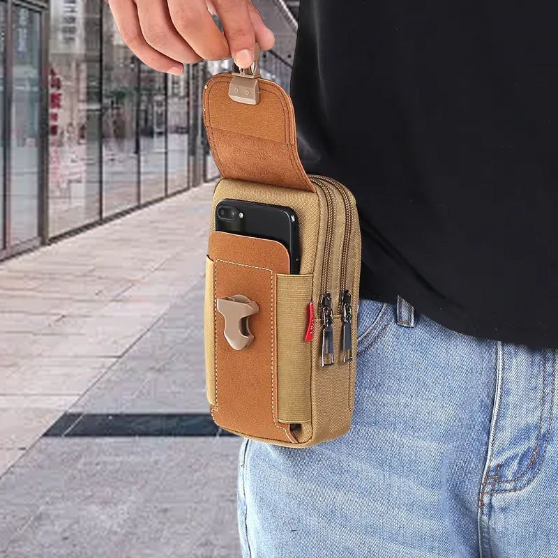 Practical Gifts - Men's Multifunctional Belt Cell Phone Bag