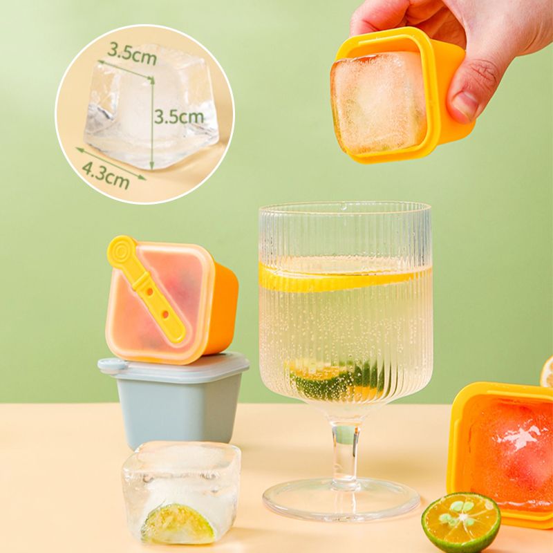 6pcs Individual Stackable Ice Cube Mold Box