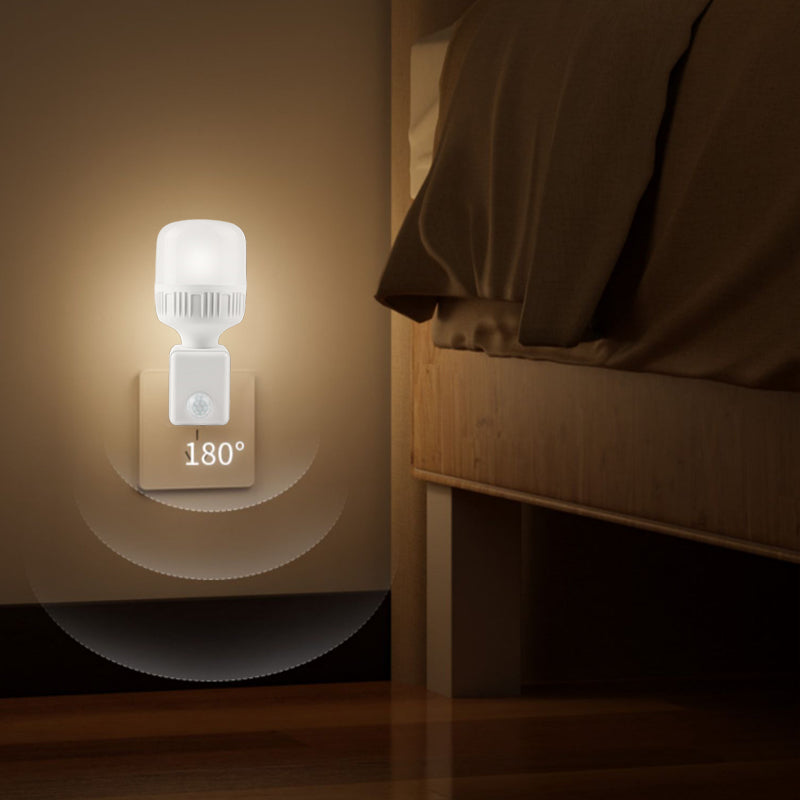 Infrared wall plug-in human sensing lamp holder