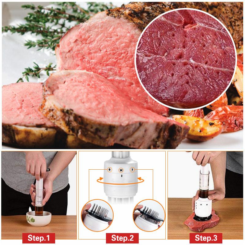 2 in 1 Flavor Enhancer Tenderizer & Injector Marinator（50% OFF）-4