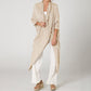 Linen Loose V Neck Top