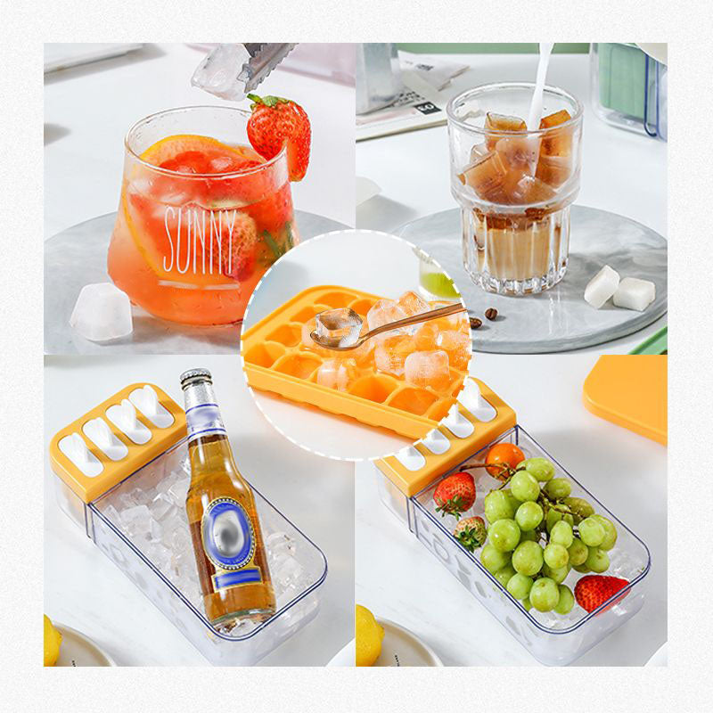 Pousbo® 2-in-1 Ice Cube Mold with Container