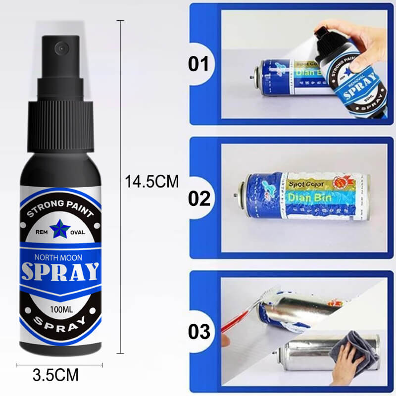 Stripper spray paint cleaner