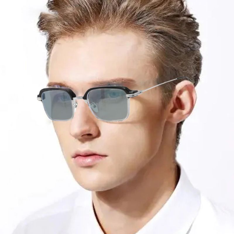 Pousbo® Men’s Fashionable Anti-blue Light Square Myopic Glasses