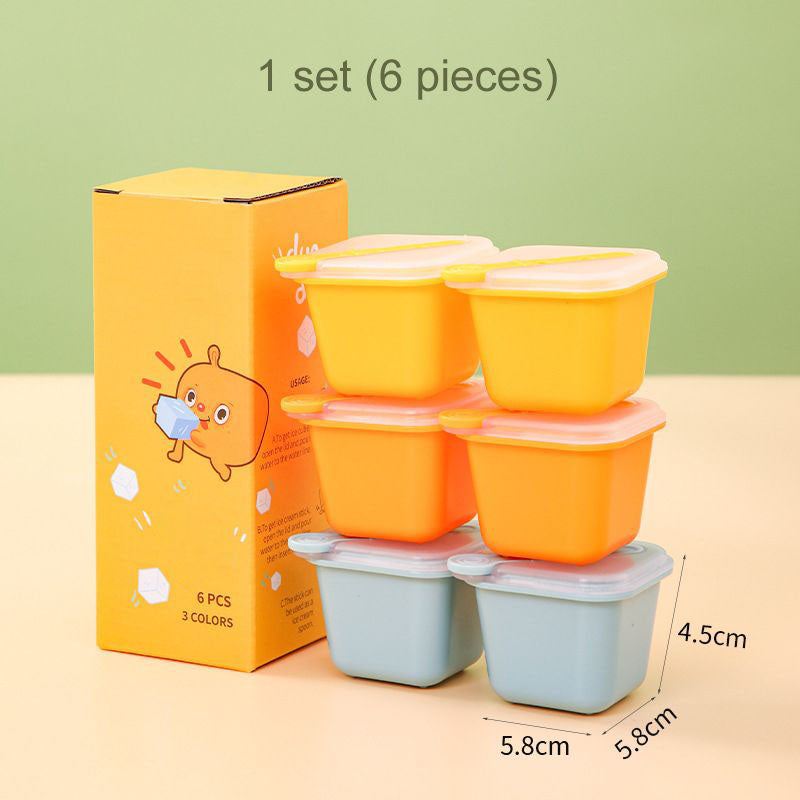 6pcs Individual Stackable Ice Cube Mold Box