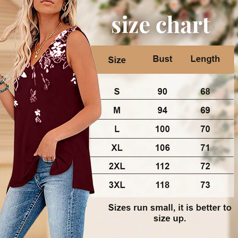 Loose V-neck sleeveless vest