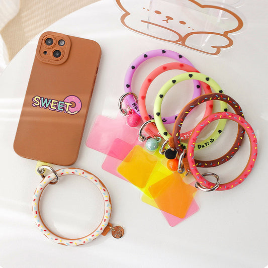 Soft Silicone Phone Loop Wrist Strap