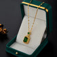 Vintage Emerald Gemstone Necklace