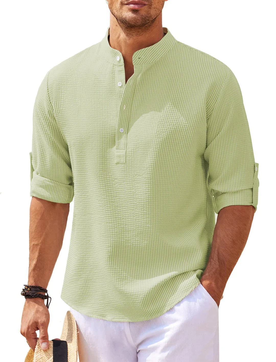 ASHTON CONTEMPORARY HENLEY SHIRT