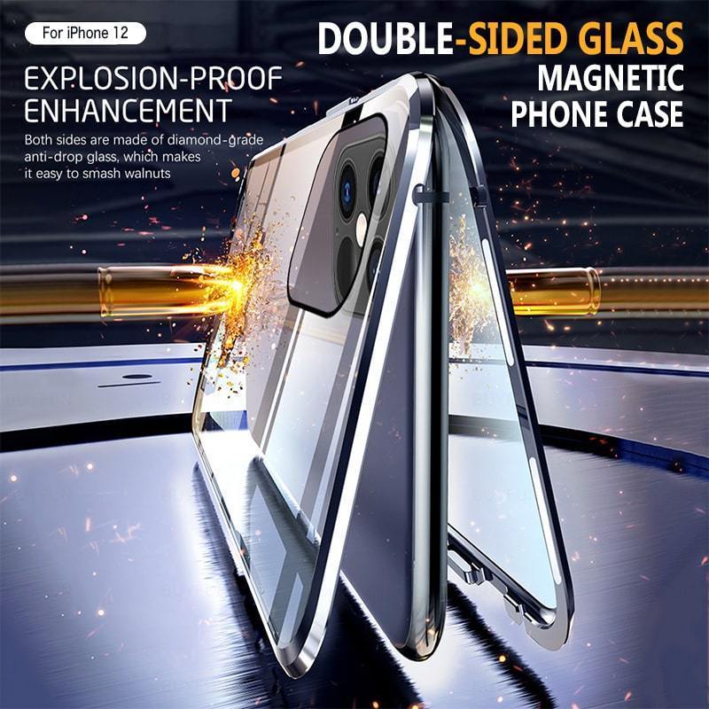 Double-Sided Glass Magnetic Phone Case