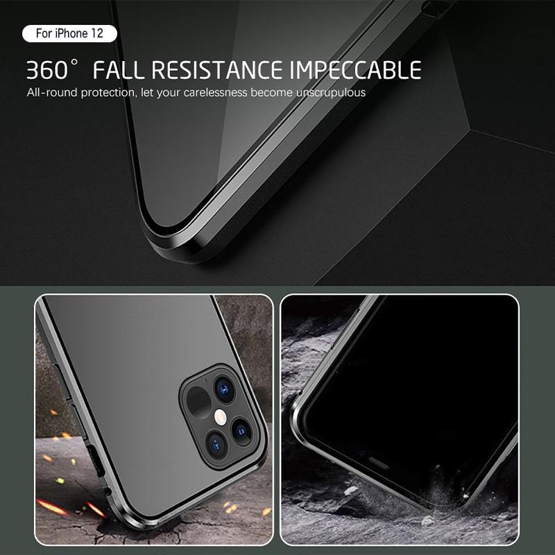 Double-Sided Glass Magnetic Phone Case