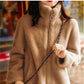 Thick coral fleece sweatshirt