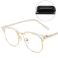 Blue Light Blocking Half-Rim Glasses
