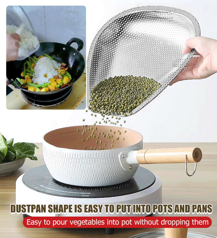 Stainless Steel Dense Hole Drain Dustpan