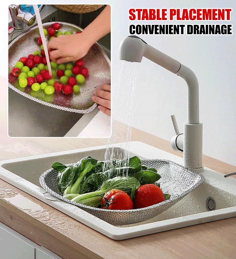 Stainless Steel Dense Hole Drain Dustpan